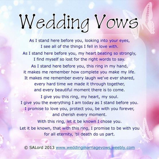Romantic Wedding Vows