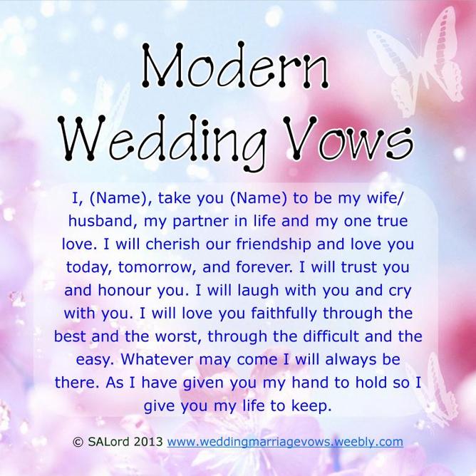 Concept 80 of Contemporary Christian Wedding Vows